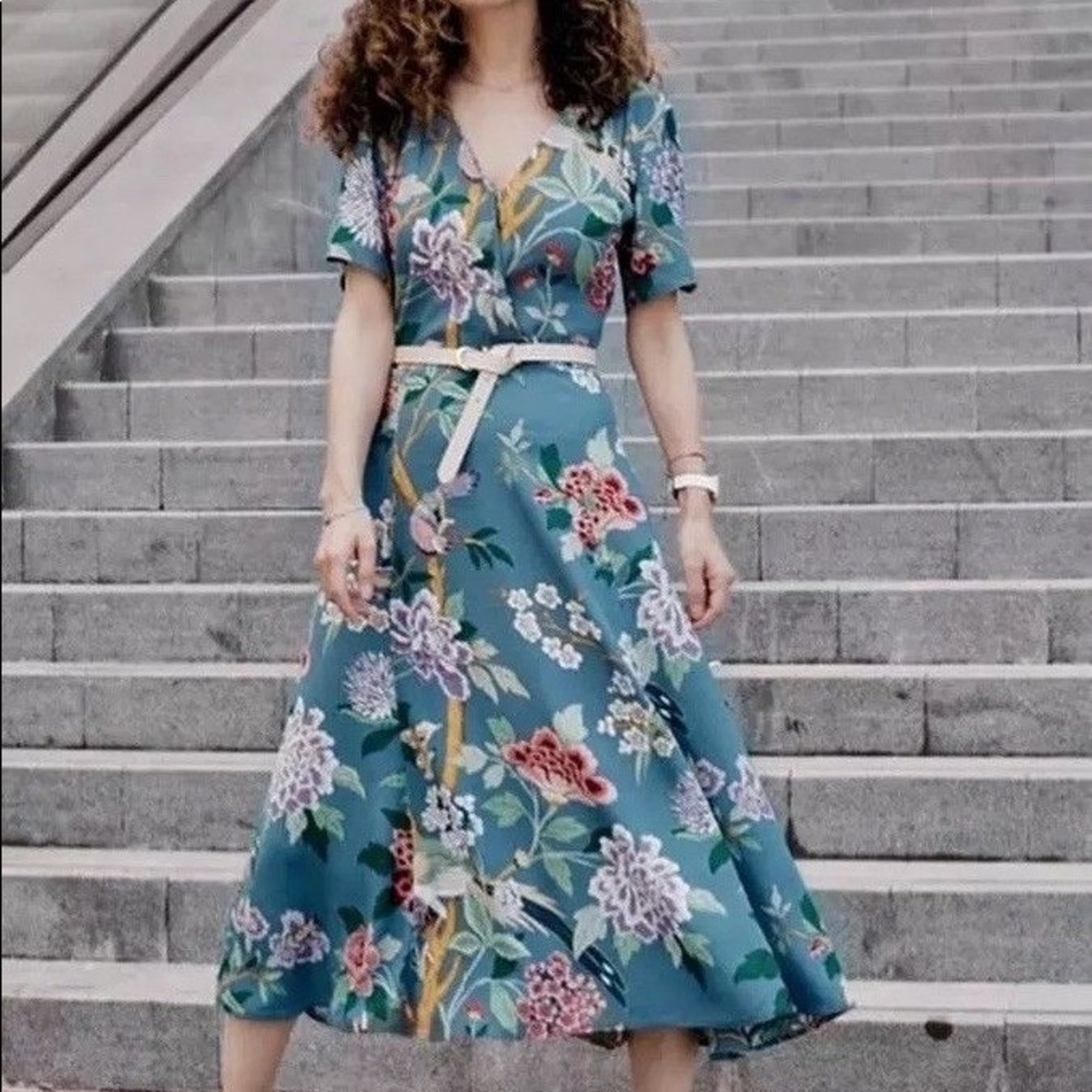 GP & Jbaker x H&M blue floral dress